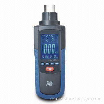 RCD Tester with Large LCD Display and Fully Programmed Operation